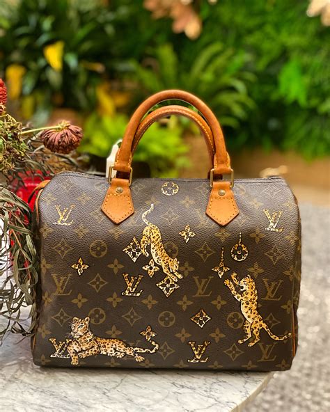 hand painted lv bags|custom painting louis vuitton.